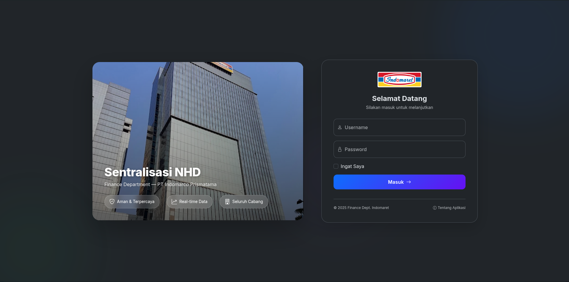 i-Sentral – NHD Finance Centralization Web Application