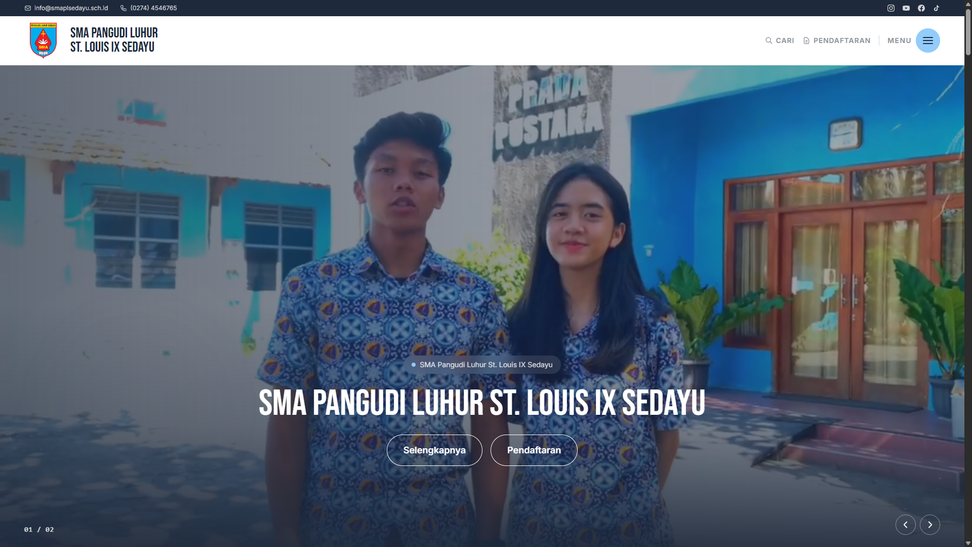 SMA Pangudi Luhur Sedayu Website – Modern Headless Web Platform